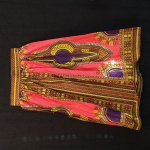 Wax Print Dashiki Skirt
